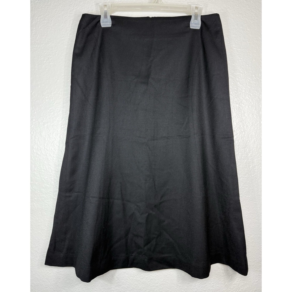 Talbots Women's Size 6 Black Flare A Line Skirt office work formal